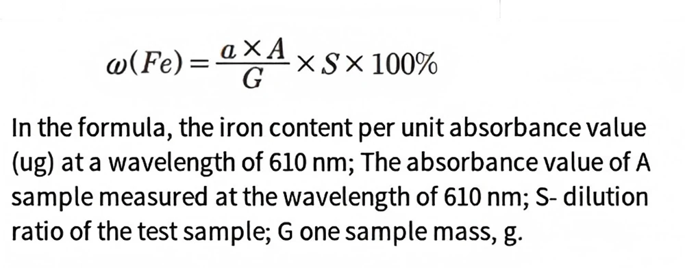 the content of aluminum and iron in 2