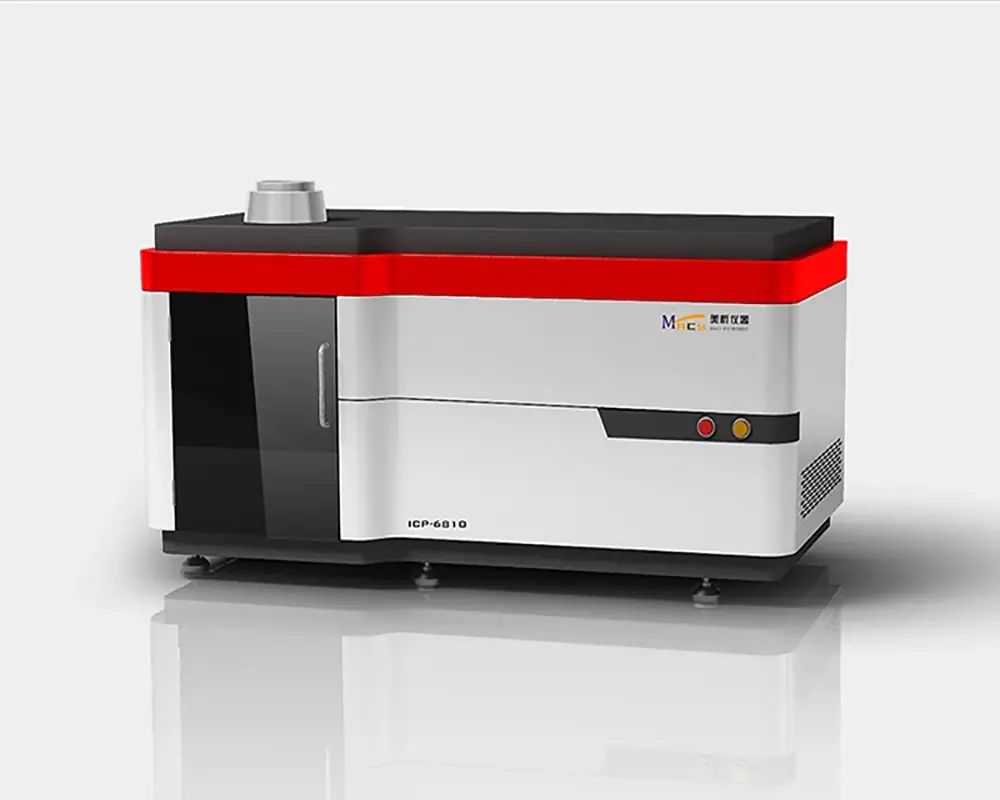 The Macylab ICP-6810 spectrometer, a reliable analytical system designed for testing polymers, industrial oils, and wastewater.